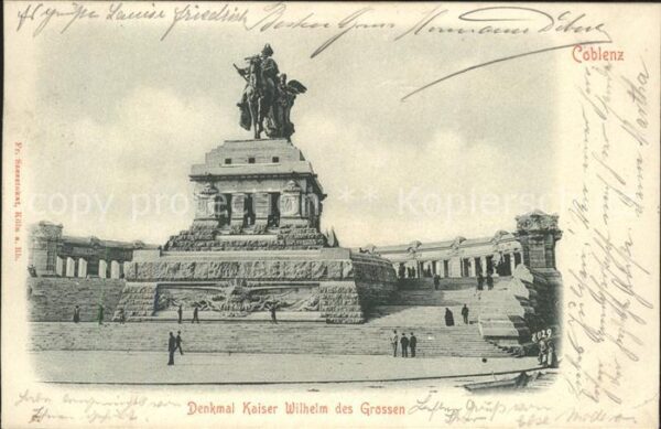 Denkmal Kaiser Wilhelm der Grosse Koblenz Bahnp