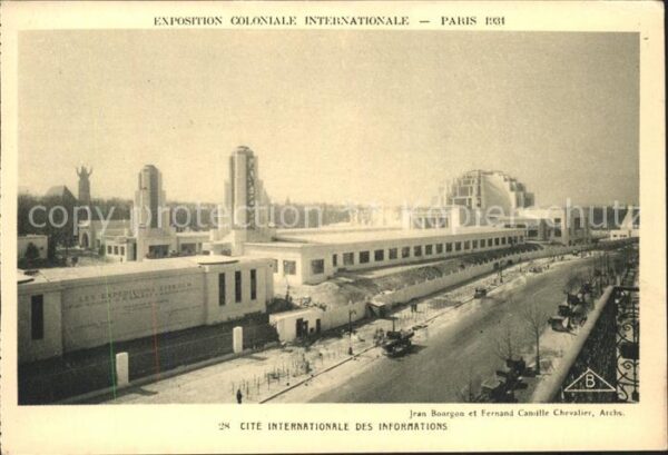 Exposition Coloniale Internationale Pari Cite internationale des informations