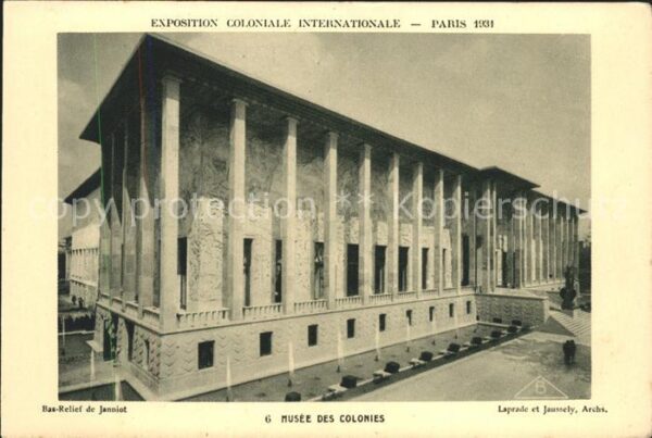 Exposition Coloniale Internationale Pari Musee des Colonies