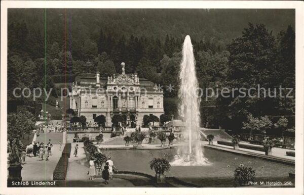 Foto Herpich M. Nr. 268 Schloß Linderhof