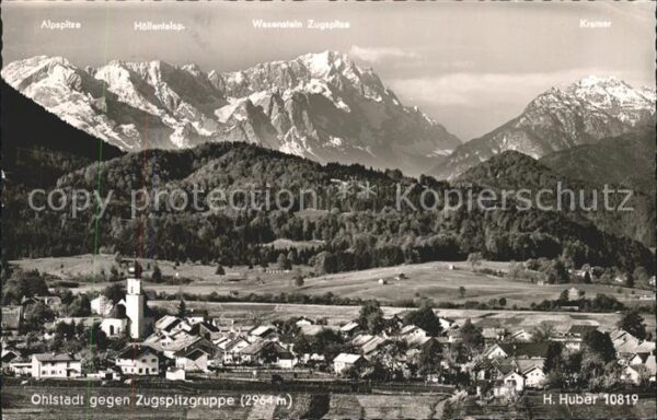 Foto Huber H. Nr. 10819 Ohlstadt Zugspitzgruppe