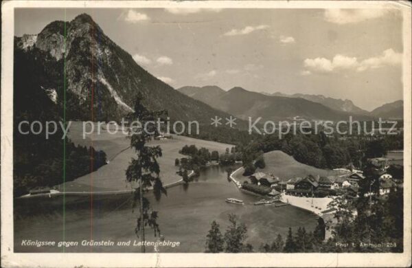 Foto Ammon L. Nr. 253 Königssee Grünstein Lattengebirge