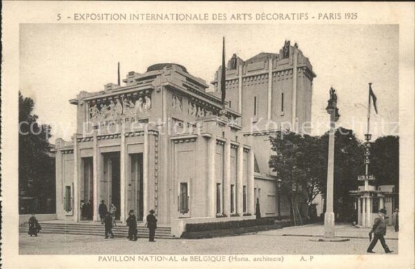 Exposition Arts Decoratifs Paris 1925 Pavillon national de Belgique