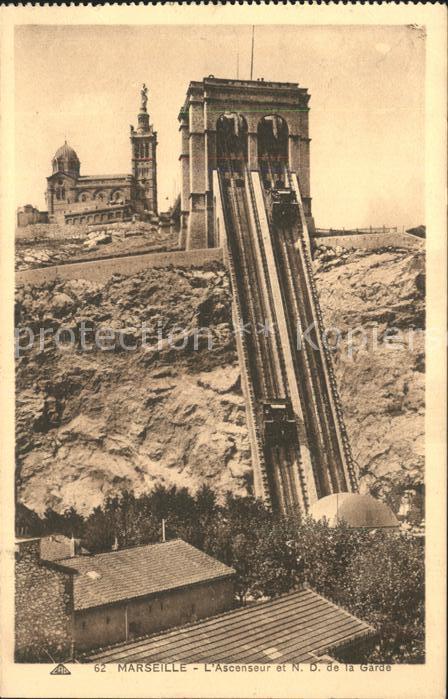 Zahnradbahn Marseille Ascenseur et N.D. de la Garde