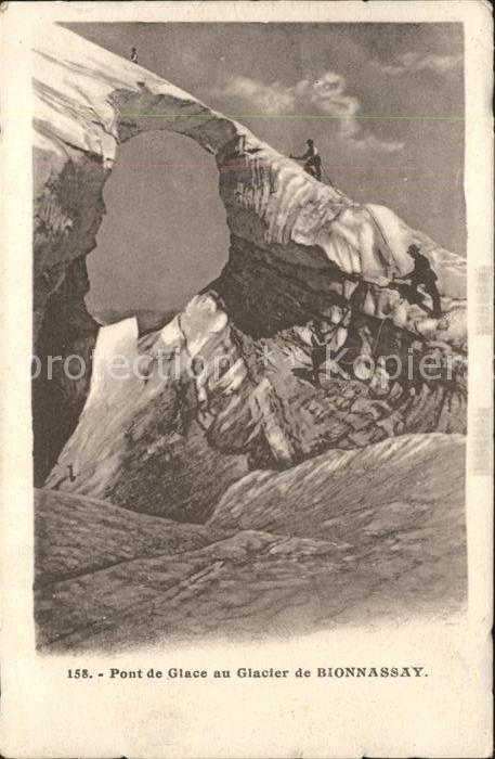 Bergsteigen Klettern Pont de Glace Glacier de Bionnassay