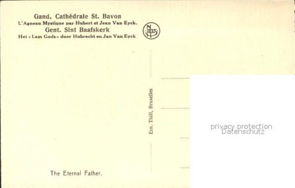 Religion Le Pere Eternel Cathedrale St. Bavon Ag – Bild 2