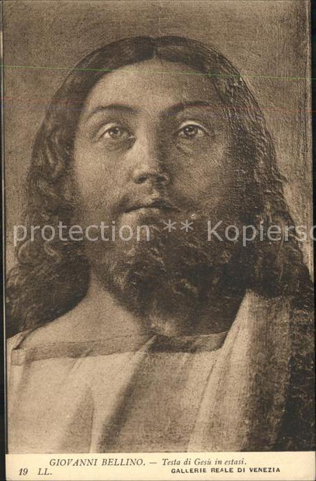 Jesus Christus Christentum Künstlerkarte Giovanni Bellino Testa di