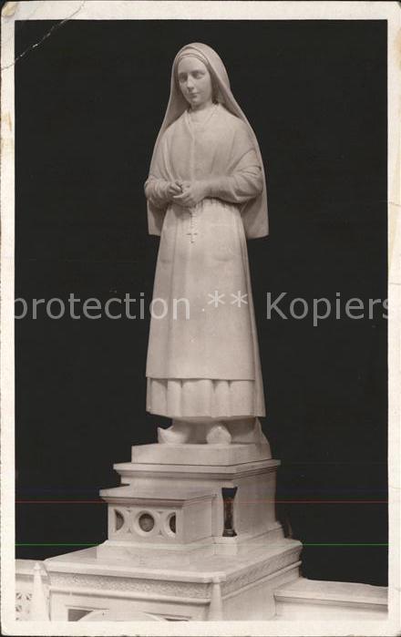 Religion Sainte Bernadette Skulptur Eglise Paroi