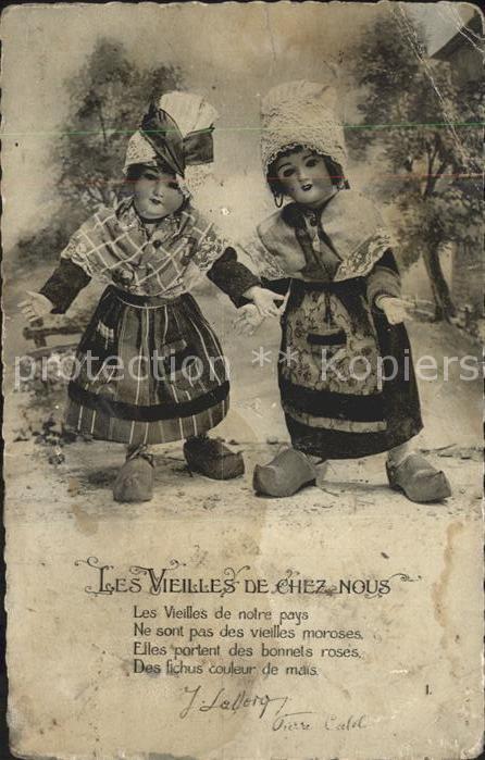 Puppe Doll Poupee Kinderspielzeug Trachten Les Vieilles de Chez Nous Gedi