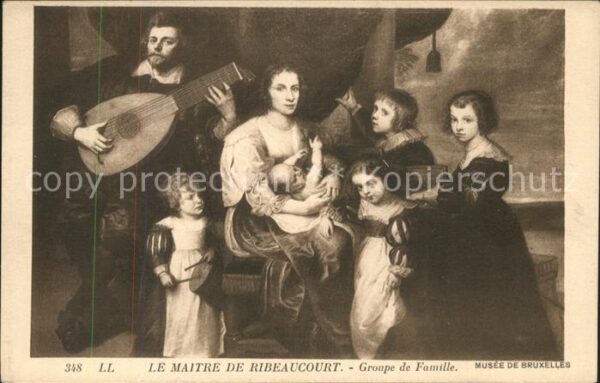 Verlag LL Nr. 348 Maitre de Ribeaucourt Groupe de Fam