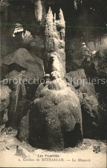 Hoehlen Caves Grottes Betharram Minaret Pyrenees