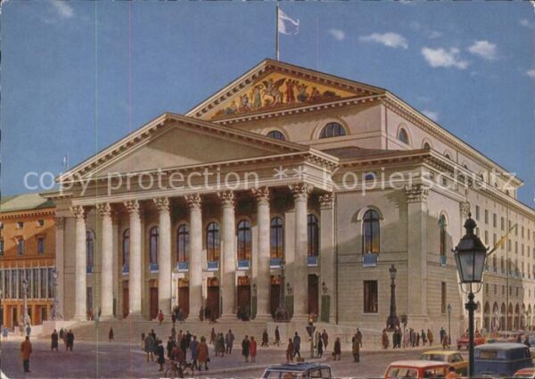Theatergebaeude München Nationaltheater Lengauer-Karte