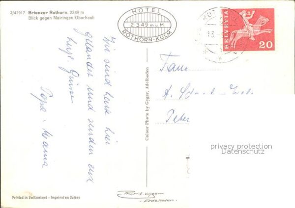 Zahnradbahn Brienzer Rothorn Meiringen Oberhasli – Bild 2