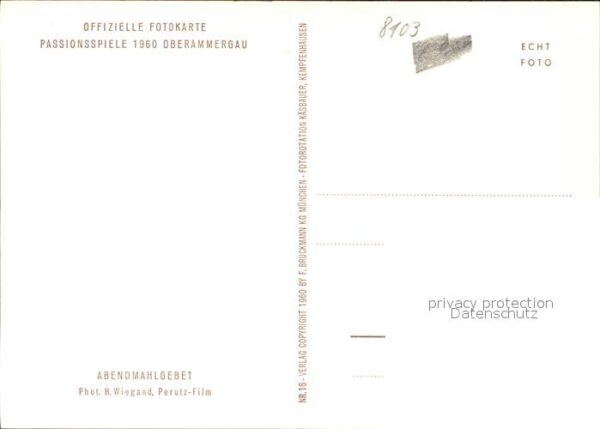 Passionsspiele Oberammergau Abendmahlgebet – Bild 2