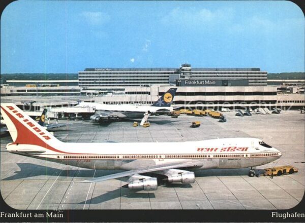 Flugzeuge Zivil Air India Lufthansa Flughafen Frankfurt