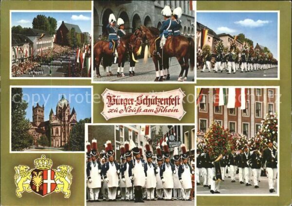 Schuetzenfest Neuß am Rhein Parade Pferde Leibgarde