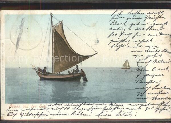 Segelboote Photochromiekarte Nr. 588