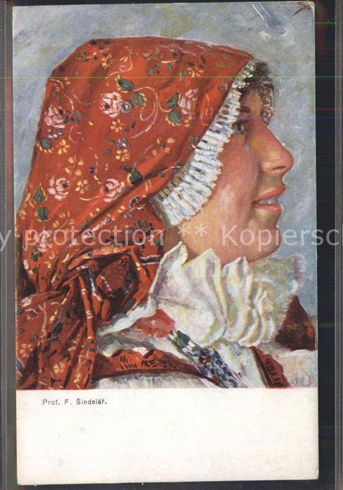 Trachten Künstlerkarte Prof. F. Sindelar