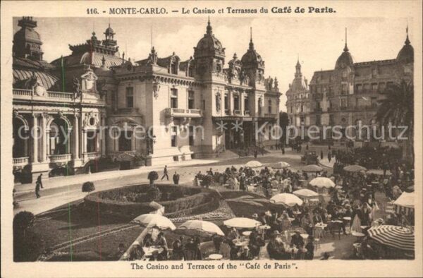 Monte-Carlo Casino Terrasses du cafe de Paris