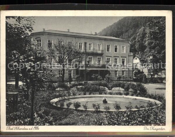 Bad Schandau Kurgarten Springbrunnen