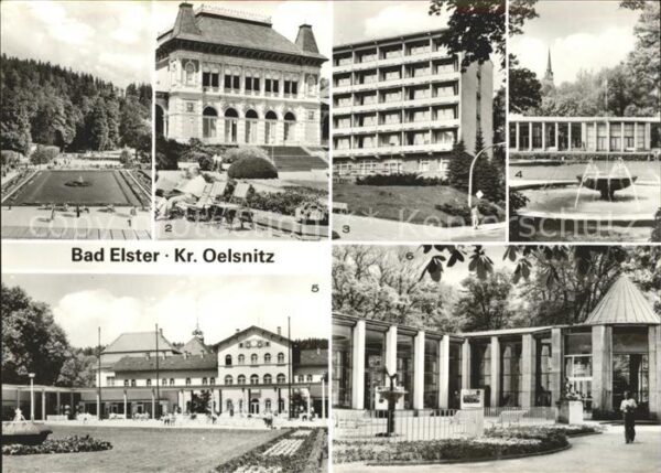 Bad Elster Badeplatz Kurhaus Sanatorium Wandelhall