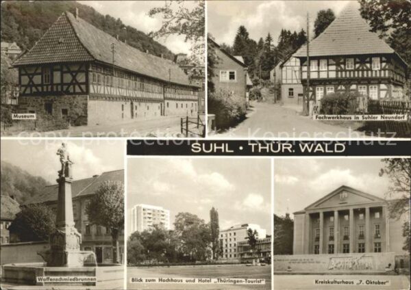 Suhl Thueringer Wald Museum Fachwerkhaus Waffenschmiedbrunne