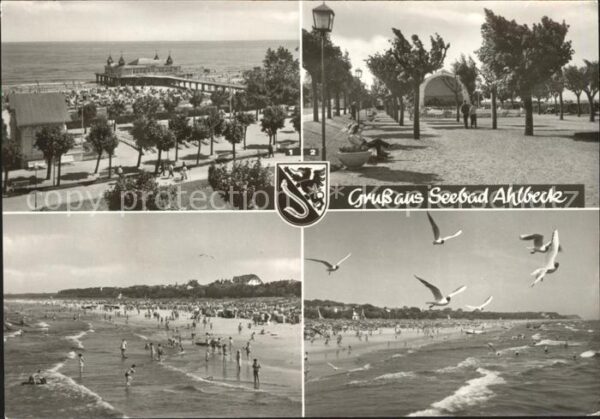Ahlbeck Ostseebad Konzertplatz Seebrücke Strandpartie