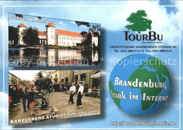 Potsdam Schloss Rheinsberg Babelsberg Studiotou