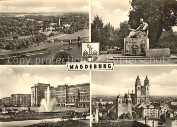 Magdeburg Kulturpark Repkowdenkmal Wilh Pieck All