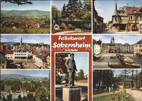 Bad Sobernheim Panorama Teilansichten Marktplatz Schwi