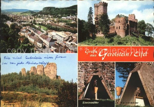 Gerolstein Totalansicht Kasselburg Auberg Steinadl