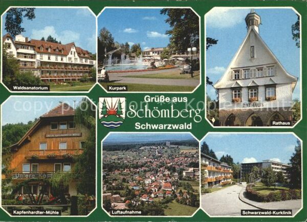 Schoemberg Schwarzwald Waldsanatorium Kurpark Rathaus Kapfenha