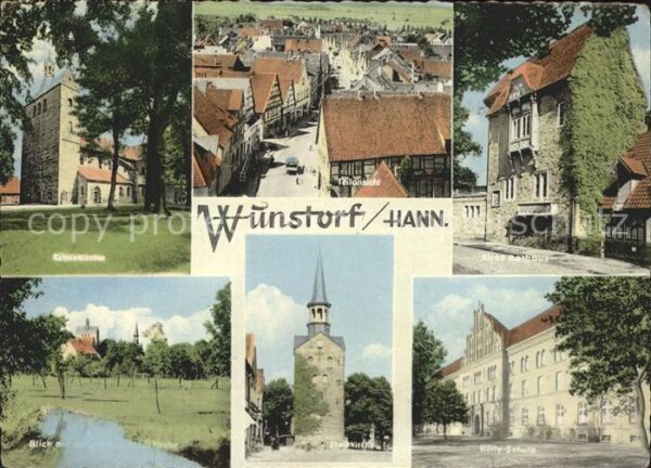 Wunstorf Kirchen Ortspartie Altes Rathaus Hätty