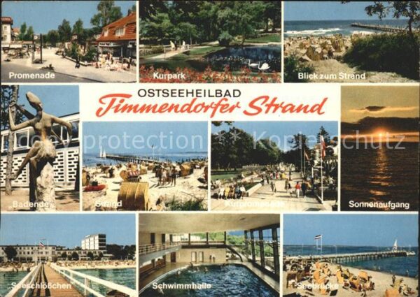 Timmendorfer Strand Promenade Kurpark Strand Badende Sonnen