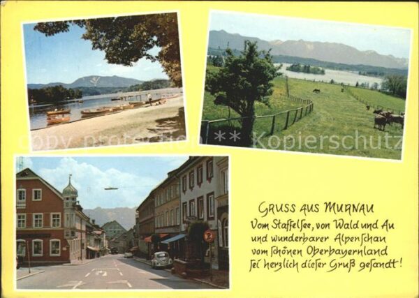 Murnau Staffelsee Staffelsee Alpenblick Strassenpartie