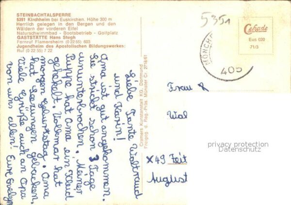 Kirchheim Euskirchen Steinbachtalsperre Fliegeraufnahme – Bild 2
