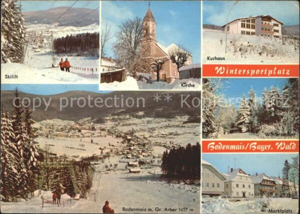 Bodenmais Skilift Kirche Kurhaus Panorama Gr Arbe