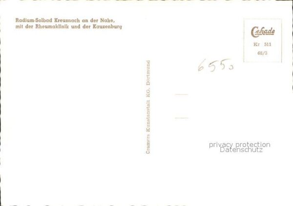 Bad Kreuznach Radium Solbad mit Rheumaklinik und Kauz – Bild 2