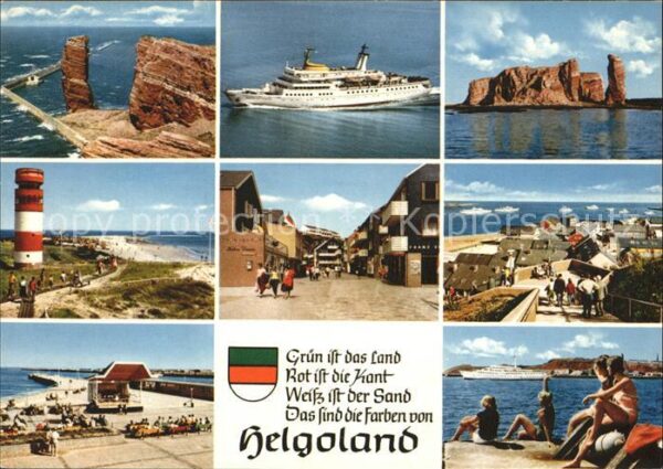 Helgoland Lange Anna Fährschiff Inselblick Leucht