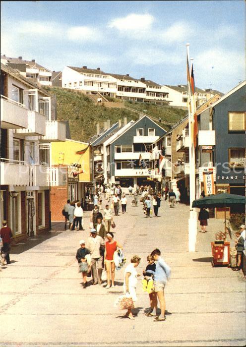 Helgoland Geschäftsstrasse im Unterland