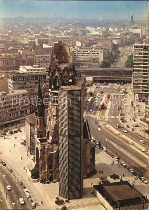 Berlin Blick auf Gedächtniskirche und Hardenbe