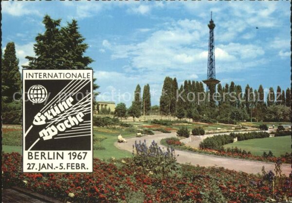 Berlin Grüne Woche Sommergarten Funkturm
