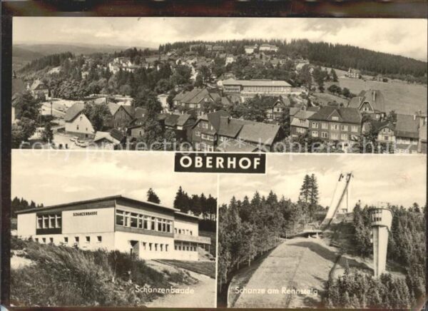 Oberhof Thueringen Total Schanzenbaude Schanze am Rennstei