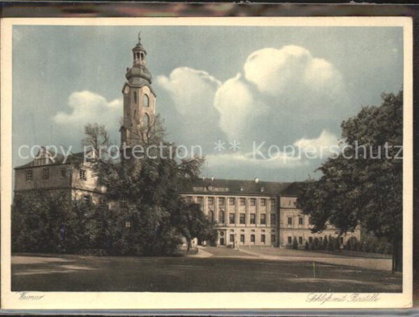 Weimar Thueringen Schloss mit Bastille