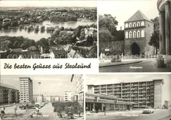 Stralsund Mecklenburg Vorpommern Panorama Kniepertor Knieper Nord