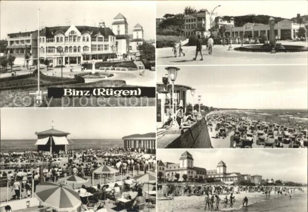 Binz Ruegen Orts und Teilansichten Strandpartien