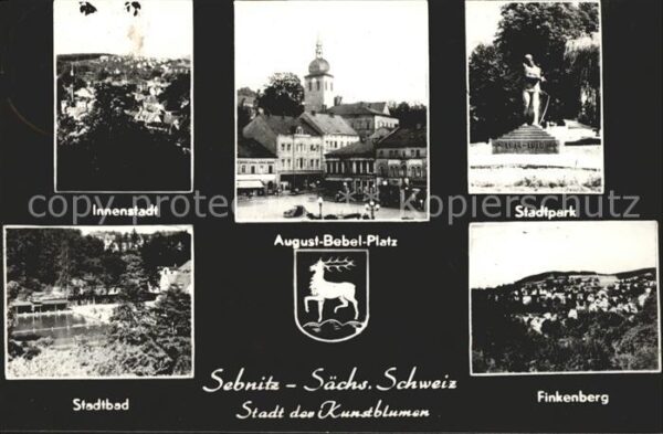 Sebnitz Innenstadt Aug Bebel Platz Stadtpark St