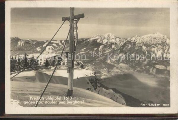 Bad Reichenhall Predigtstuhlgipfel Kreuz Hochstaufen Be