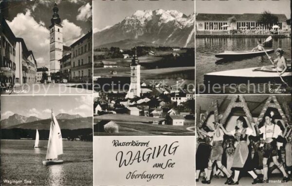 Waging See Marktplatz Teilansicht Kurhaus Volkstan