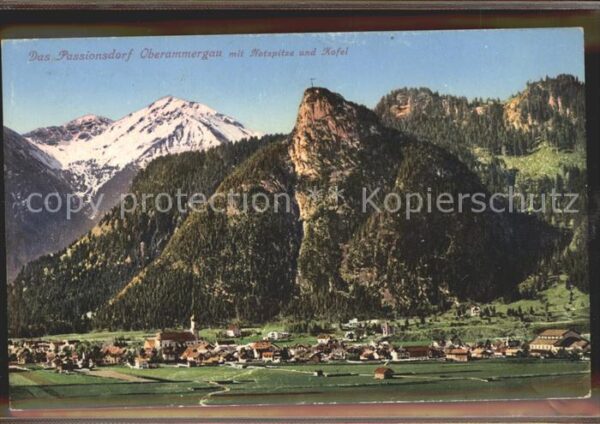 Oberammergau mit Notspitze und Kofel
